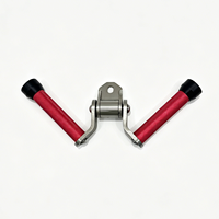 Poignée triceps multi-fonctions pivotante en V, fixation de câble robuste, barre ergonomique antidérapante pour tirage latéral
