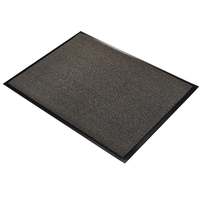 Tapis de sol moderne en polyester modifié à poils coupés, pour extérieur, entrée, antidérapant, avec support en PVC, imperméable et lavable pour la maison