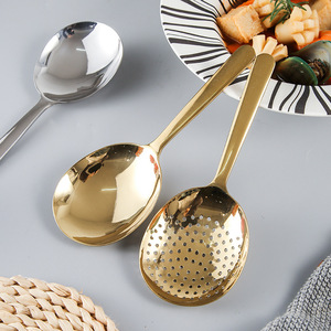 Cuchara Coladora de Acero Inoxidable 304 Estilo Coreano Jinhui Industrial, Utensilio de Cocina Doméstico de Gran Tamaño - Product Image 2