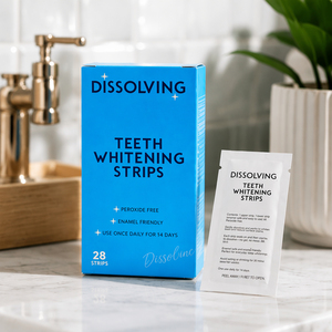 Tiras Blanqueadoras de Dientes de Coco con Logotipo Personalizado, 14 Tiras, Sin Peróxido, Invisibles, Seguras, No Tóxicas, Blanqueamiento Avanzado - Product Image 1