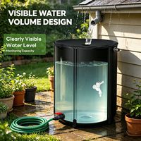 C357 Réservoir d'eau liquide pliable en PVC pour jardin, bâche en plastique PVC 1500L, baril de pluie portable