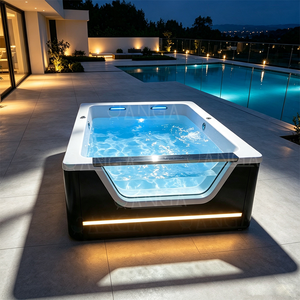 Jacuzzi extérieur de luxe pour 2 à 4 personnes, bain à remous intérieur, baignoire à remous, spa hydromassant - Product Image 3