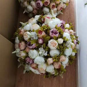 ผู้จัดจำหน่ายดอกไม้ปลอมสำหรับงานแต่งงาน ดอกโบตั๋นผ้าไหมเทียม สำหรับจัดงานแต่งงาน ตกแต่งภายในบ้าน - Product Image 5