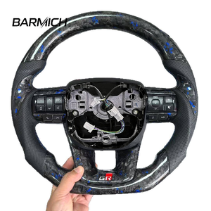 Volante de Cuero y Fibra de Carbono Personalizado para <span class=keywords><strong>Toyota</strong></span> <span class=keywords><strong>Land</strong></span> <span class=keywords><strong>Cruiser</strong></span> LC79 LC76 LC70 LC300 Camry Corolla Yaris, Accesorios para Auto - Product Image 1