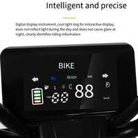Nouveau Vélo Électrique Urbain 14 Pouces à Vendre, Moteur Électrique Sans Balais 350W 48V, Charge Utile 200kg, 2 Places, Phare LED