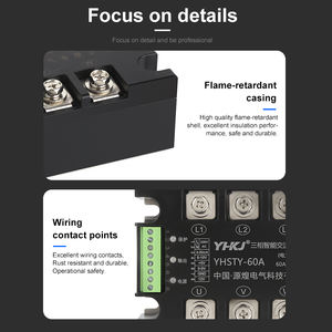 Módulo Regulador de Voltaje de CA Trifásico YHKJ, Relé de Estado Sólido Monofásico con Tiristor; Regulador de Potencia para Ajuste de Energía - Product Image 6