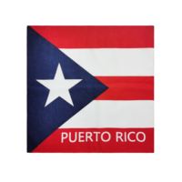 Usine de promotionnel personnalisé coton sérigraphié drapeau Bandana Haïti drapeau Bandana