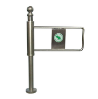 Strass de porte d'entrée et de sortie de supermarché, cylindre d'entrée et de sortie d'une Direction, en acier inoxydable 304, manuel