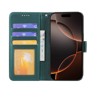 Funda de Cuero Retro para Teléfono Móvil <span class=keywords><strong>iPhone</strong></span> 15 Pro Max 16 Plus 12 13 14 17e 16e con Cartera, Soporte y Tapa Abatible - Product Image 6
