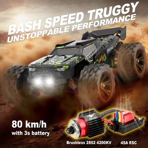 Camion RC électrique brushless 1/14 4x4 avec transmission en résine, étanche IPX4, tout-terrain, prêt à rouler (RTR), Truggy pour débutants et adultes - Product Image 2