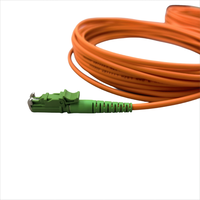 E2000 APC to E2000 APC OM2 Simplex Fiber Optic Patch Cord 50/125 Low Insertion Loss Optical Jumper Cable Custom Length