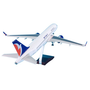 1/80ประกอบวัสดุ ABS ขนาด47ซม. <span class=keywords><strong>A320neo</strong></span> มีล้อสำหรับมาเก๊าสายการบิน - Product Image 5