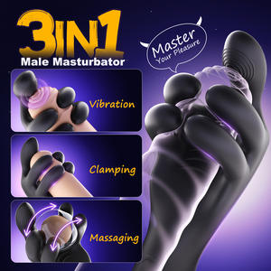 10 modalità di vibrazione e Sex Toy in Silicone per <span class=keywords><strong>uomo</strong></span> masturbatore automatico a mani libere ricaricabile - Product Image 4