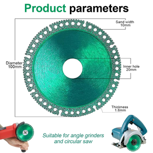 Lames de coupe pour meuleuse d'angle indestructibles 4 pouces Cltra-Thin Lame de scie Diamant <span class=keywords><strong>Roue</strong></span> de coupe - Product Image 3