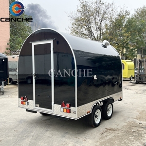 Remorque de vente ambulante en acier inoxydable pour la publicité mobile, la restauration rapide et les snacks, véhicule de traiteur à vendre avec certificat CE COC - Product Image 5
