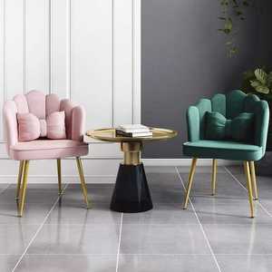 Silla de tocador para dormitorio, silla <span class=keywords><strong>gamer</strong></span> para niña, cómoda silla de madera con reposapiés, silla casual con cojín lumbar, silla de salón rosa, escritorio de oficina para salón de belleza - Product Image 6