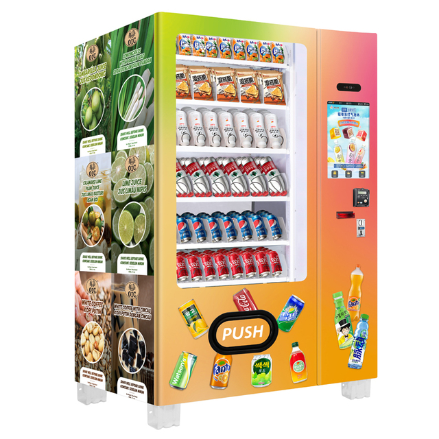 Shopping-mall Wifi-hotspot Cashless Snack Drink Smart AI Vending Machines SDK Enabled 21.5" Touch Screen for Retail Small