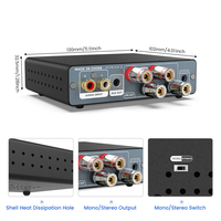 1 adet A07 MAX TPA3255 ses güç amplifikatörü 2.0 Stereo yükseltmek 300Wx2 PBTL Mono ses amplifikatörü 600W ev hoparlör ampliampli