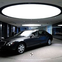 Plafonnier LED UV personnalisable en PVC souple, économe en énergie, 3 températures de couleur, dimmable, pour station de beauté automobile, hôtel et centre commercial