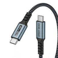 Câble de charge USB C Type C, charge rapide 240W 100W 5A PD 3.1, chargeur 1m 2m 3m, câble USB tressé en nylon Type-C, nouvelle arrivée