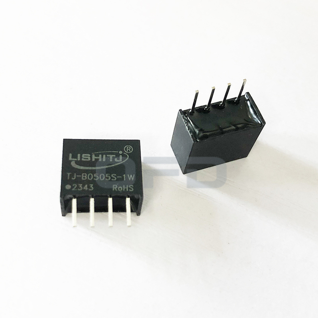 TJ-B0505S-1W SIP Power Module Through Hole B0505S-1W 1W 5V DC/DC Converter Isolated Power Supply Module TJ-B0505S-1W