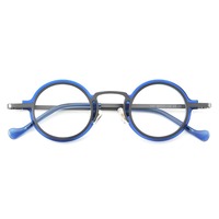 Lunettes de soleil rondes punk personnalisées en acétate de qualité supérieure, fabriquées à la main, avec verres de prescription jaunes, lunettes optiques, lunettes de lecture, monture de lunettes