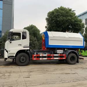 Camion à benne basculante à crochet manuel diesel Dongfeng 14m3 neuf avec conteneur à déchets de 10 tonnes de capacité à vendre - Product Image 6