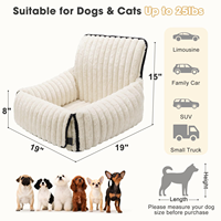 Siège de voiture pour chien amovible et lavable, en mousse à mémoire de forme, pour les voyages