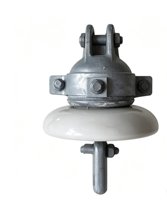 Isolateur de suspension en porcelaine XDP-70C 70kN pour fil de terre aérien, isolateur haute tension pour câble
