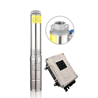 Pompes solaires immergées Shanglian 24V en acier inoxydable, sans balais, 1 CV, haute pression, pour l'agriculture et l'industrie, pompes à eau pour puits profonds