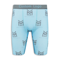 Calzoncillos bóxer personalizados de longitud más larga de 7 pulgadas para hombre, mallas de compresión, ropa deportiva, pantalones cortos deportivos