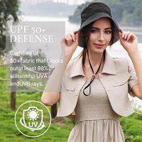 Chapeau Bob de Pêche et Randonnée Imperméable à Large Bord avec Cordon de Serrage Réglable et Sangle Mentonnière Séchage Rapide – Idéal pour l'Extérieur et le Safari
