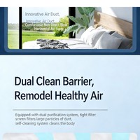 Solution d'air à onduleur moderne, flux d'air de refroidissement puissant, climatiseur à double fonction, unité de climatisation domestique, système de climatisation divisé, climatiseur divisé pour la maison