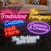 Livraison rapide, enseigne au néon en silicone pur, LED, livraison directe, enseigne au néon murale personnalisée, décoration de fête à domicile, enseigne au néon pour la décoration de la pièce