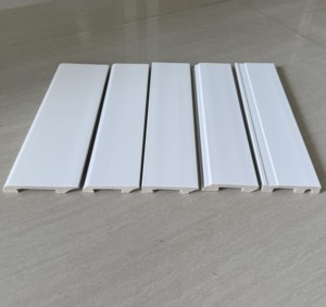 Plinthe décorative intérieure blanche en PS, lignes décoratives de sol en PS, plinthe pour <span class=keywords><strong>lambris</strong></span>, ligne de plinthe - Product Image 4