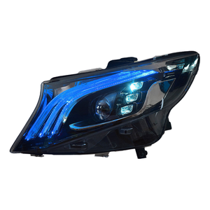 Conjunto de Faros Delanteros DOS para <span class=keywords><strong>Mercedes</strong></span>-Benz <span class=keywords><strong>Vito</strong></span>, Modelos 16-20, Modificados con Luces LED Maybach, Luz Diurna -2100 - Product Image 1