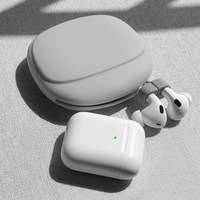 Estuche de Silicona para Auriculares, Monedero Simple y Portátil, Organizador de Cables de Datos para Auriculares con Cable y Bluetooth