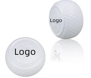 Bola Golf Datar Baru untuk Latihan Memukul Dalam dan Luar Ruangan