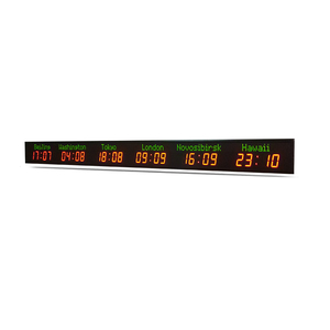 [Personnalisation] LED populaire Digital World Time Led Horloge Murale Hôtel/Aéroport/Centre Commercial/Gare Ferroviaire - Product Image 6