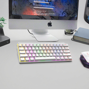Nuevo Teclado Mecánico Portátil Mini de 61 Teclas con Cable USB-C para Juegos, 60 Por Ciento, Retroiluminación LED, Interruptor Azul - Product Image 2