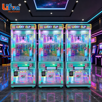 LIFUN Lucky Lucky Hanging Clip Game Machine, distributeur de jouets porte-clés à 60 pinces, à monnayeur, appareil de divertissement commercial