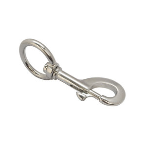 China Factory Stainless Steel <strong>Swivel</strong> Carabiner Marinated Hardware <strong>Double</strong> End Snap <strong>Hook</strong> - Product Image 2