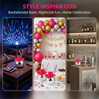 Vaso de vaquero con efecto bola de discoteca, electrochapado, degradado, luminoso, para despedidas de soltera, bodas, celebraciones, recepciones y reuniones, accesorios novedosos para bebidas