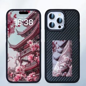 Cover <span class=keywords><strong>per</strong></span> iPhone 16 con Schermo NFC in Fibra di Carbonio, Proiezione a Quattro Colori, Hardware e Lente di Alta Qualità dalla Fabbrica BAILI - Product Image 1