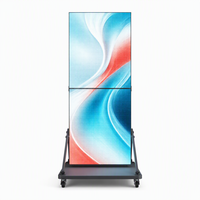 Écran LED pliable Full Color P1.86 4K HDR10 avec CMS basé sur le cloud, affiche portable d'intérieur pour magasin
