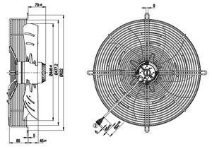 Ventilador Axial de Flujo para Refrigeración A4D450-AU01-01/C01 S4D450-AU01-01/C01 AC400V 450MM con Rodamiento de Bolas Alemán Original para Cámaras Frigoríficas - Product Image 3