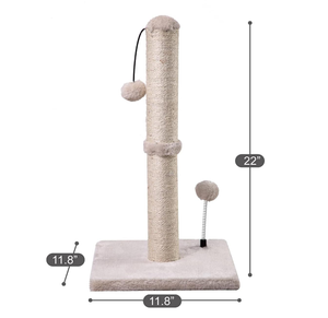Premium Basics 22in penggaruk kucing, bola gantung untuk penggunaan ruang tamu, anak kucing yang lebih kecil - Product Image 3