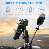 Support de téléphone étanche à une main antichoc antivol pour motos vélos scooters vtt boîte emballée de haute qualité