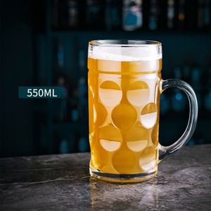 Verres à boire en gros, directement de l'usine, à prix abordable, pour la maison et le bar, y compris des mugs en verre avec anse et des mugs en verre pour jus et bière - Product Image 4