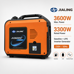 Générateur Inverter <span class=keywords><strong>Silencieux</strong></span> Double Carburant JIALING 3500W <span class=keywords><strong>3000W</strong></span> GPL Essence Portable 230V pour Usage Domestique et Camping - Product Image 1